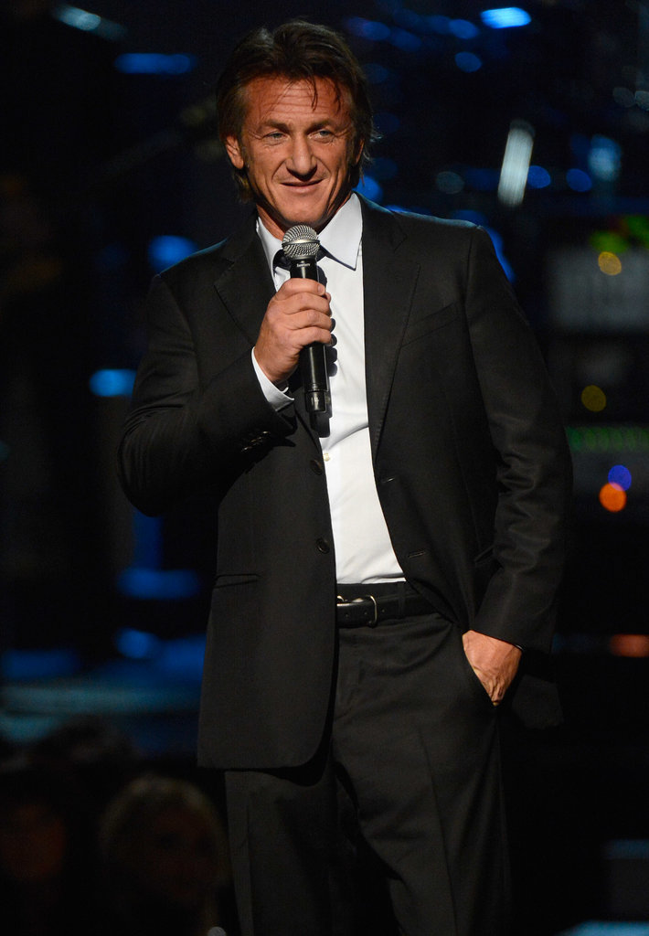 Sean Penn presented at the show.
