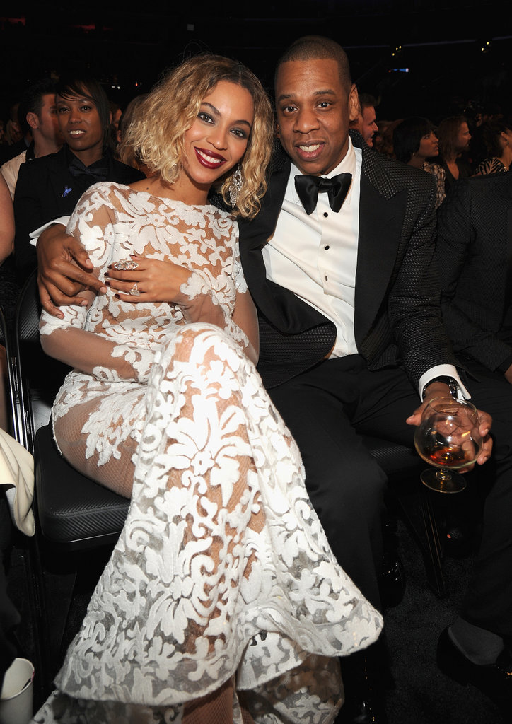 Jay Z and Beyoncé sat together during the Grammys.