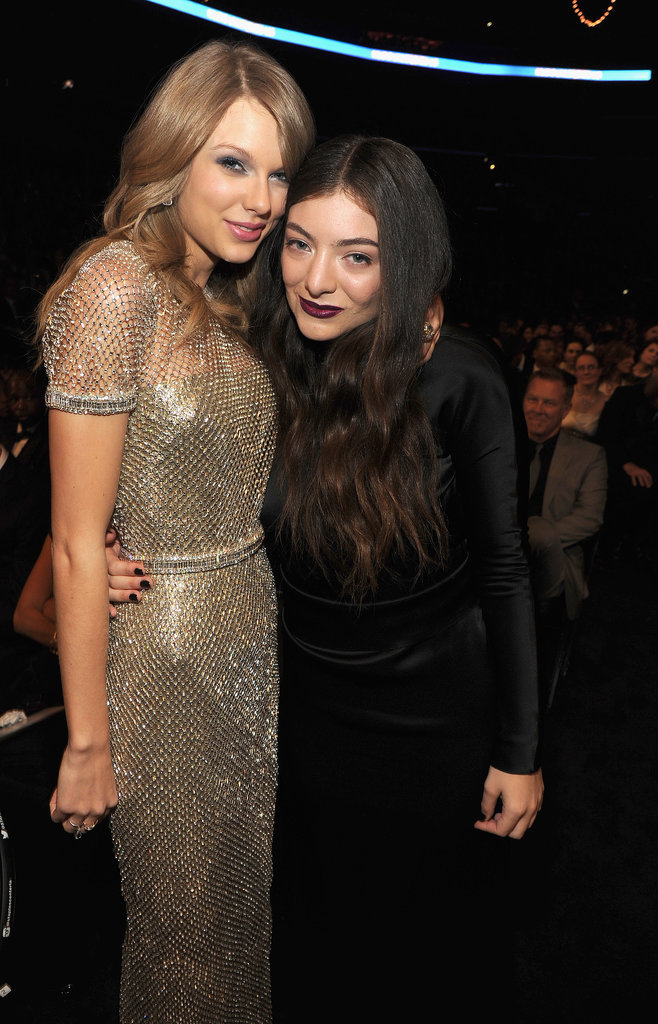 Taylor Swift and Lorde took a photo at the Grammys.
Taylor Swift and Lorde took a photo at the Grammys.