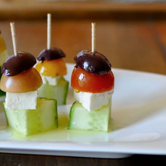 Easy Greek Salad Appetizer Recipe Easy Greek Salad Appetizer Recipe