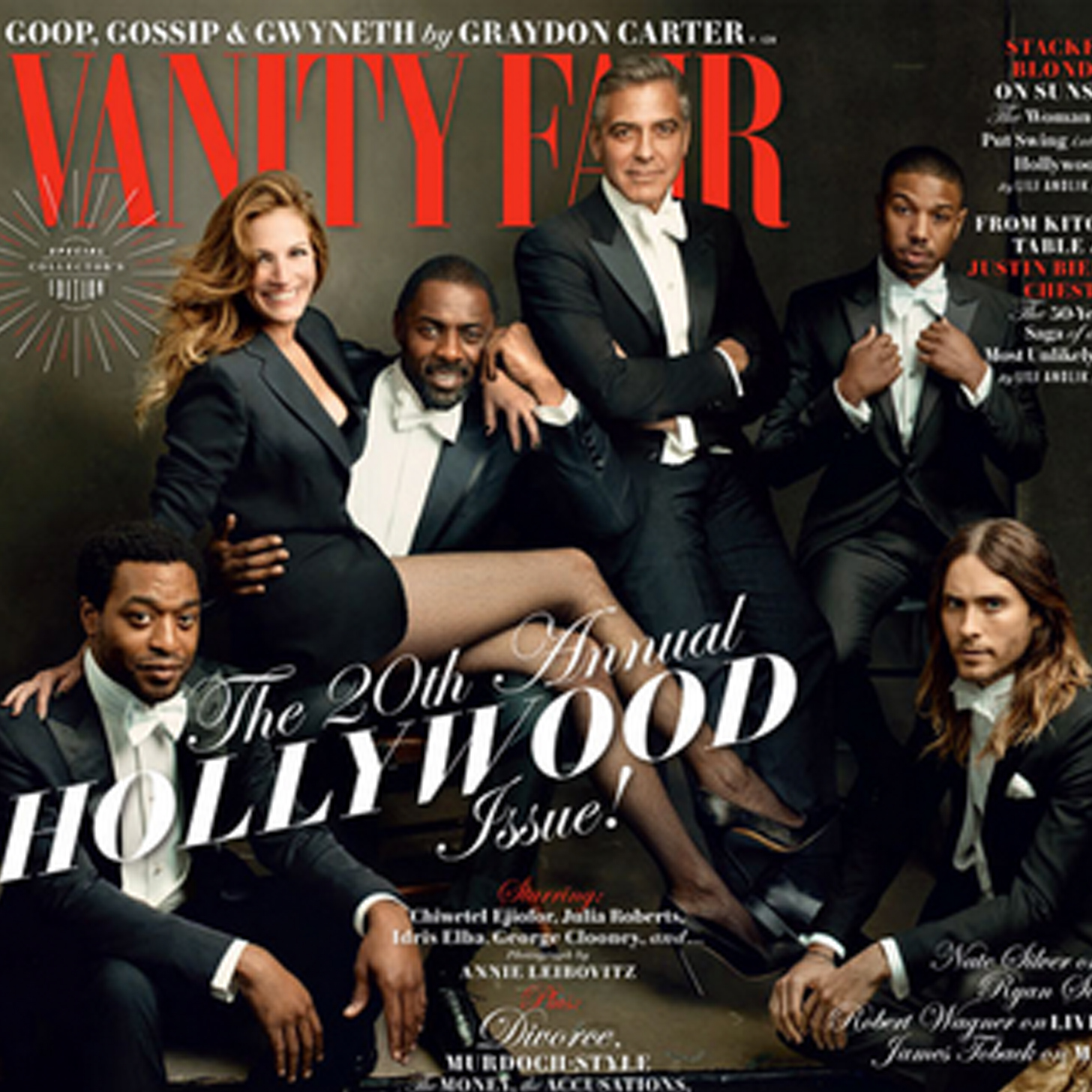 George and Julia Poke Fun at Gwyneth During Their Vanity Fair Shoot