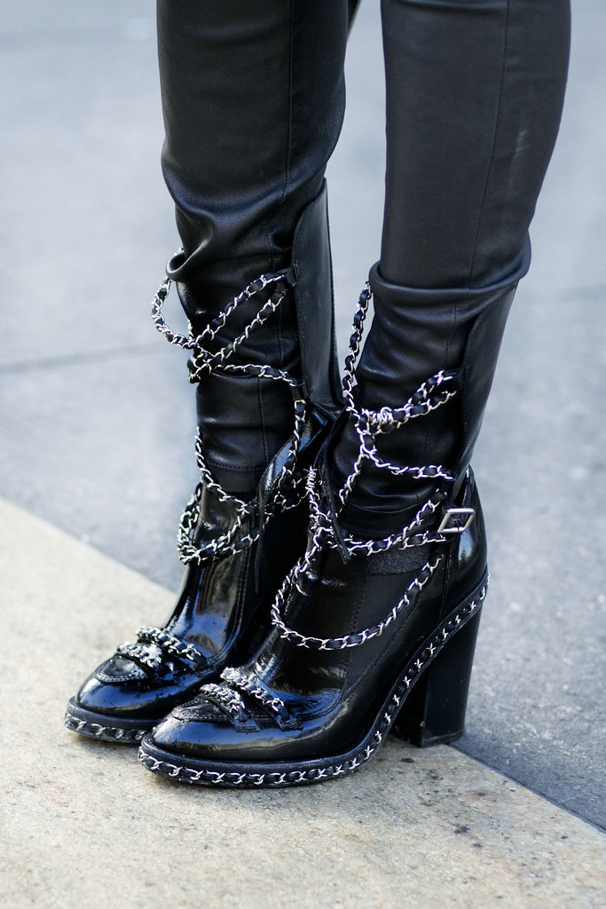 Heavy chains on these Chanel Fall 2013 boots were so rock and roll.
Source: Tim Regas
Heavy chains on these Chanel Fall 2013 boots were so rock and roll.
Source: Tim Regas