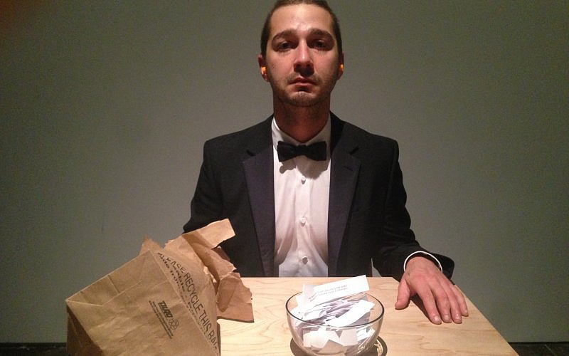 Here's What Happens Inside Shia LaBeouf's Bizarre Art Exhibit Here's What Happens Inside Shia LaBeouf's Bizarre Art Exhibit