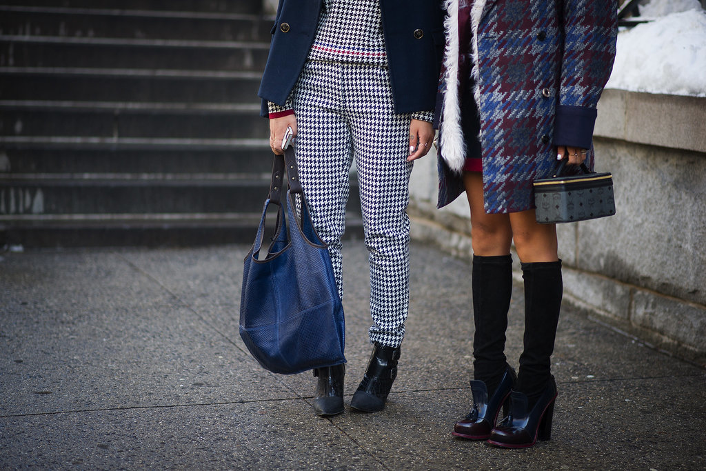 Coordinated prints and eye-catching accessories for this duo.
Coordinated prints and eye-catching accessories for this duo.