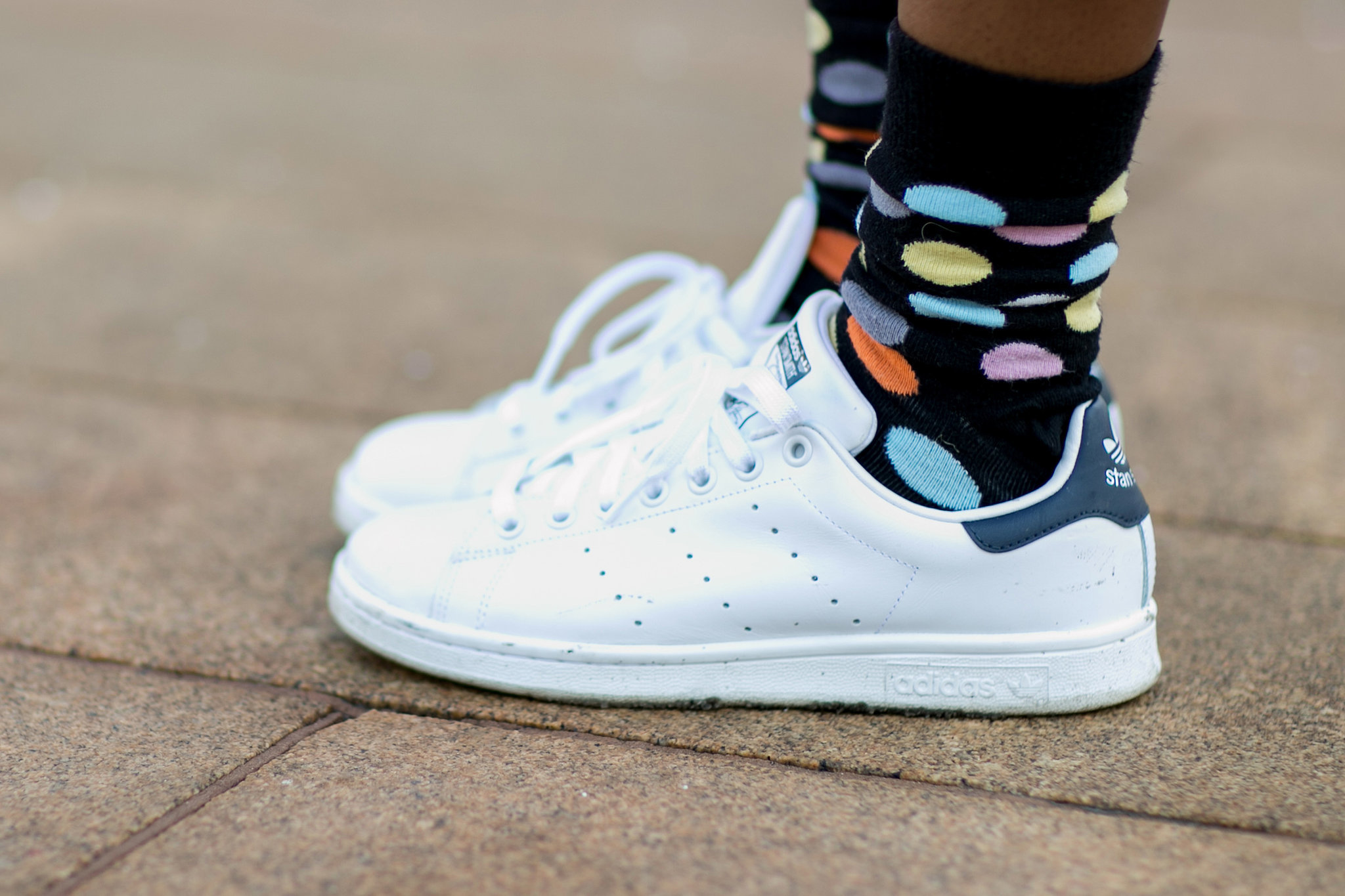 These dotted socks and old-school kicks gave us middle-school flashbacks in the best way possible. 
