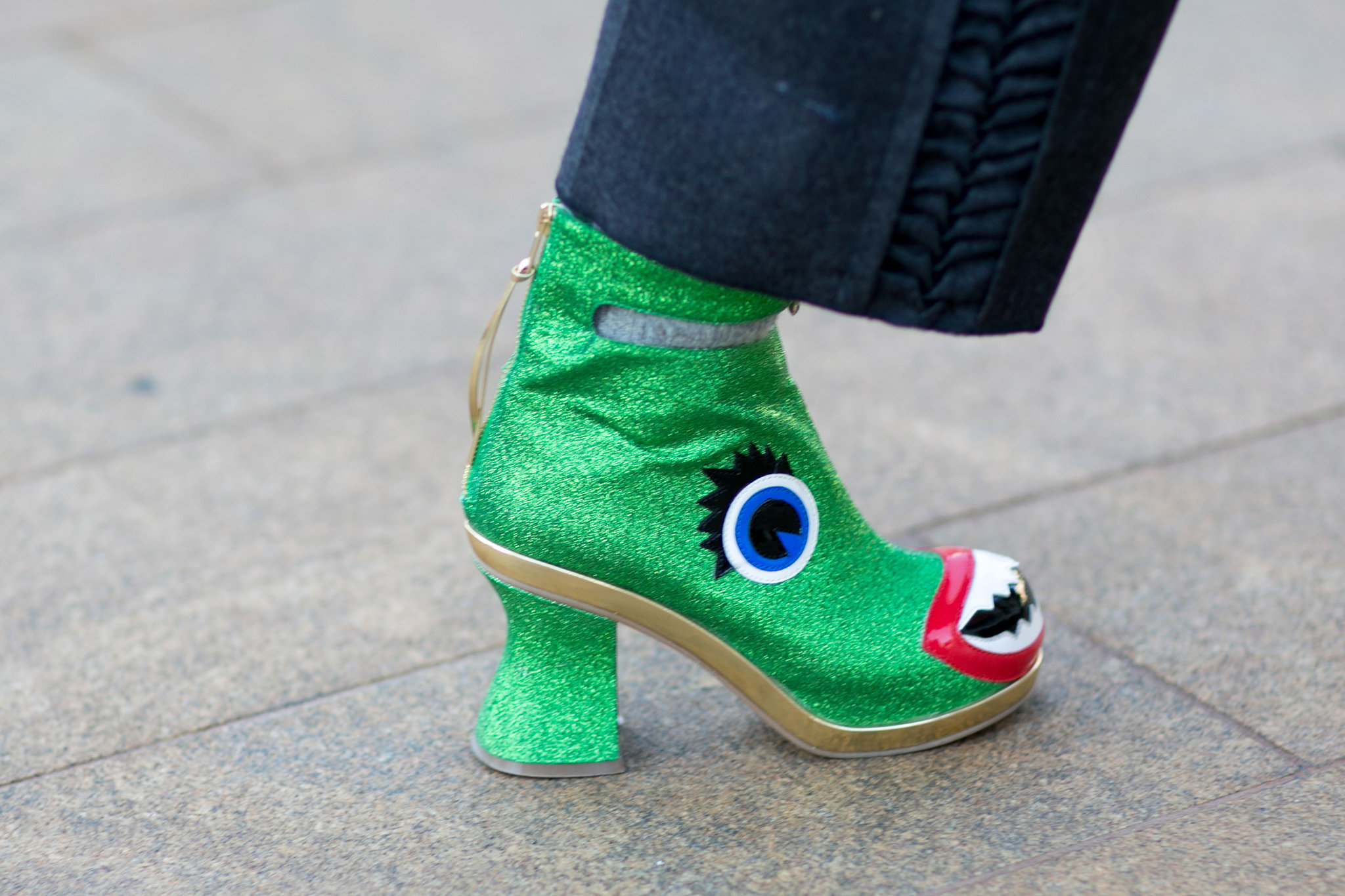 Preetma Singh's kooky boots take the prize for most original footwear. 
