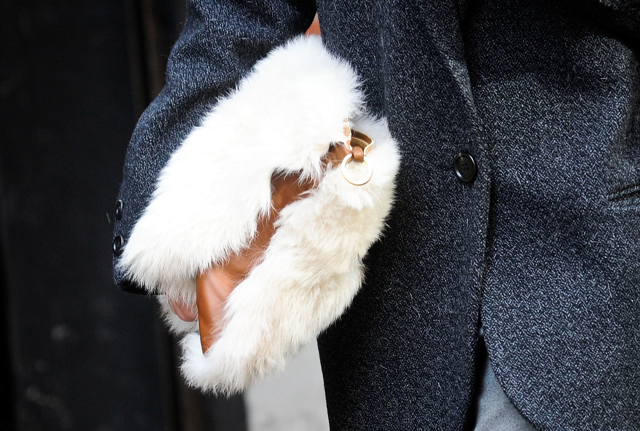 We're crushing on this plush clutch.
