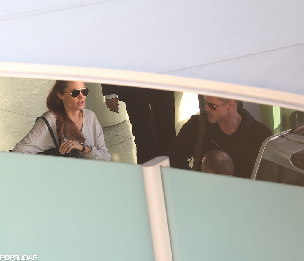 Angie met with Brad at Heathrow Airport in London.
Angie met with Brad at Heathrow Airport in London.