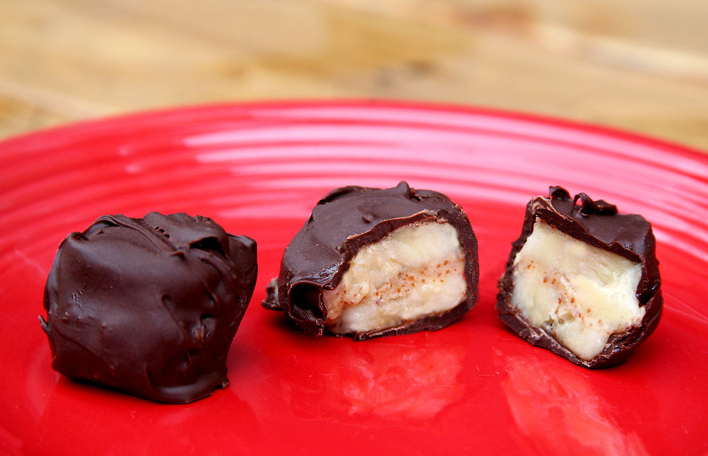 Vegan Chocolate-Covered Banana Almond Butter Bites Vegan Chocolate-Covered Banana Almond Butter Bites