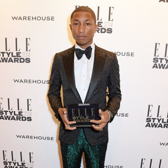 Pharrell's Metallic Pants Elle Style Awards | Video Pharrell's Metallic Pants Elle Style Awards | Video