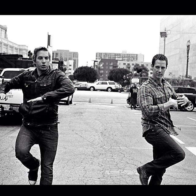 Hansen and Dohring practice their dance moves.
Source: Instagram user mrchrislowell
Hansen and Dohring practice their dance moves.
Source: Instagram user mrchrislowell