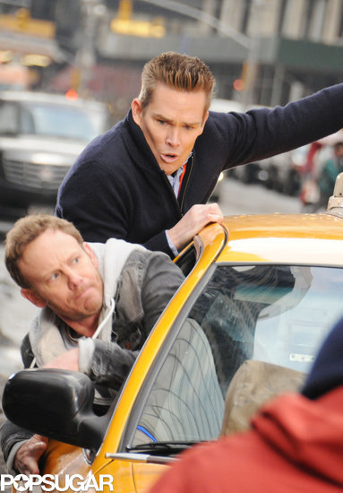 McGrath and Ziering pulled themselves out of a moving cab. McGrath and Ziering pulled themselves out of a moving cab.