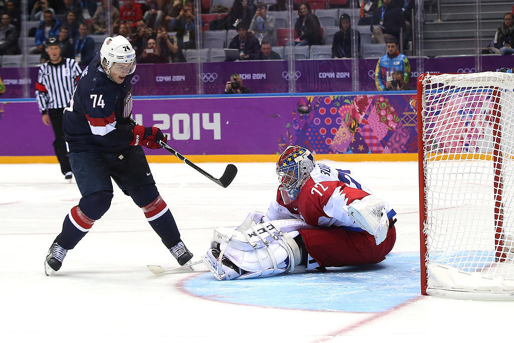 TJ Oshie Scores the Winning Goal TJ Oshie Scores the Winning Goal