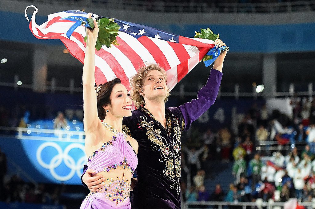 Olympic ice dancing partners Meryl Davis and Charlie White celebrated ...