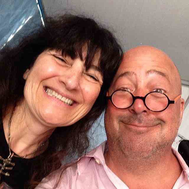 Ruth Reichl and Andrew Zimmern Ruth Reichl and Andrew Zimmern