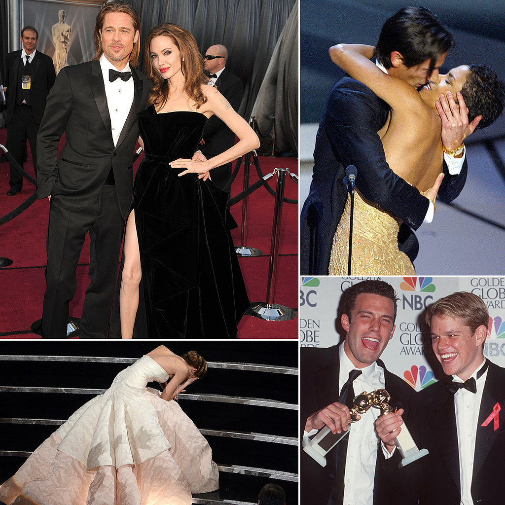 Revisit Iconic Oscars Moments — From Angelina's Leg to Jennifer's Fall Revisit Iconic Oscars Moments — From Angelina's Leg to Jennifer's Fall