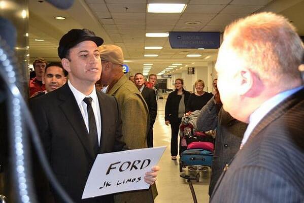 Jimmy Kimmel Plays Limo Driver For Rob Ford Jimmy Kimmel Plays Limo Driver For Rob Ford