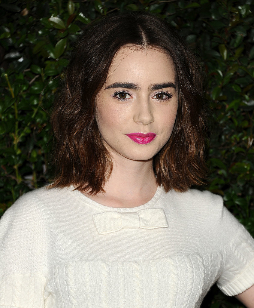 Lily Collins at Chanel Pre-Oscars Dinner Lily Collins at Chanel Pre-Oscars Dinner