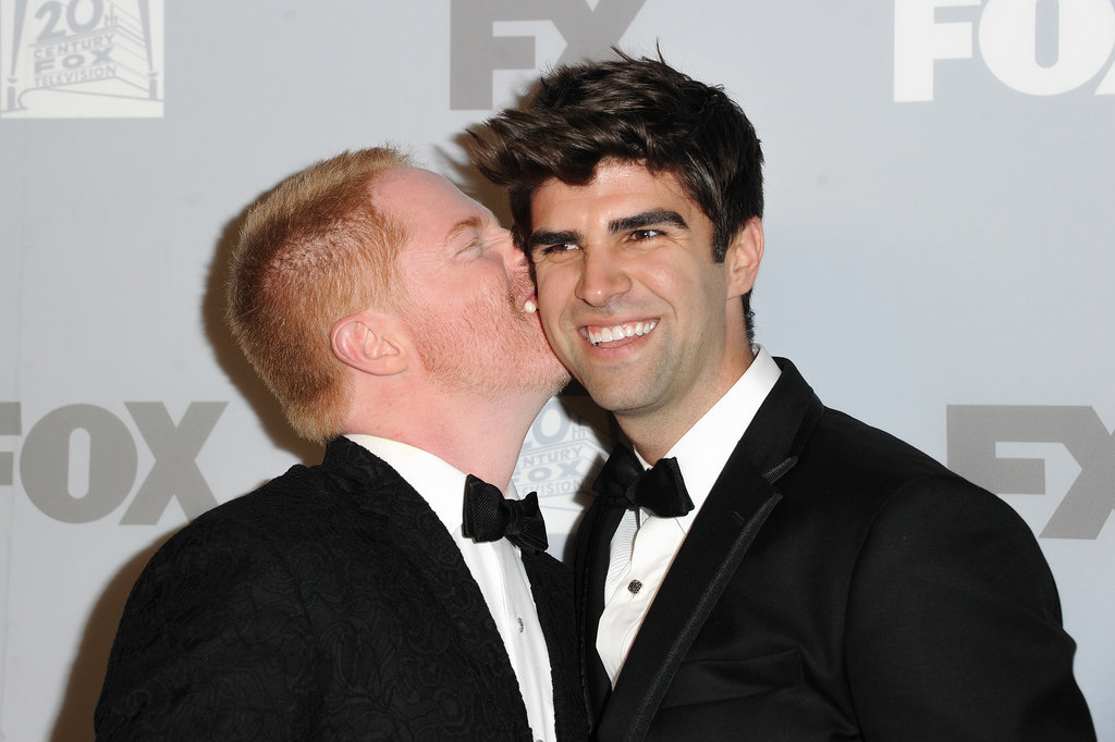 Jesse Tyler Ferguson kissed his husband, Justin Mikita, at the Emmys.
Jesse Tyler Ferguson kissed his husband, Justin Mikita, at the Emmys.