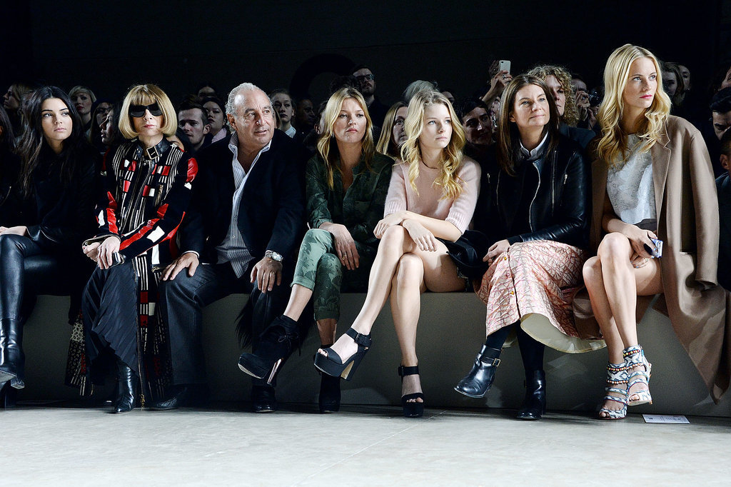 At the Topshop Unique show at London Fashion Week in February 2014, Kendall got front-row placement next to Anna Wintour. 
