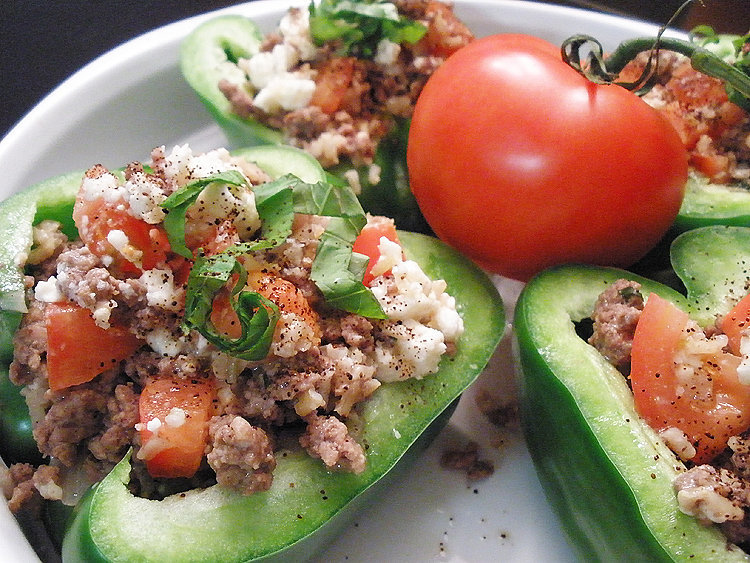 Beef and Bean Stuffed Peppers Beef and Bean Stuffed Peppers