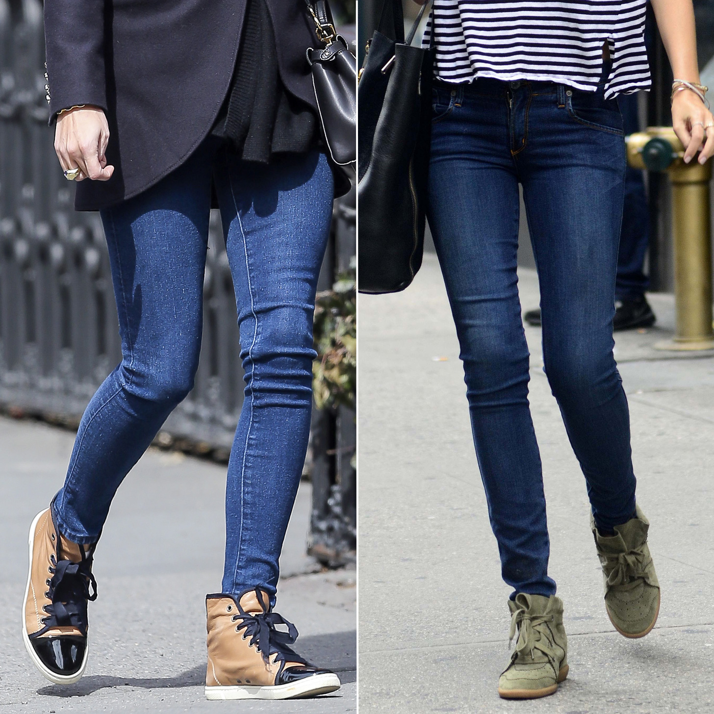 How to wear wedge trainers with jeans How to wear wedge trainers with jeans