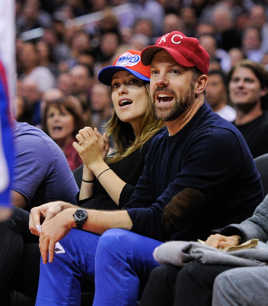Olivia Wilde and Jason Sudeikis were glued to the LA Lakers vs. Houston Rockets matchup in February.
Olivia Wilde and Jason Sudeikis were glued to the LA Lakers vs. Houston Rockets matchup in February.