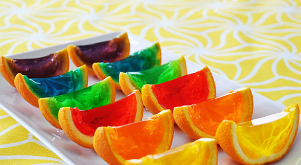 Rainbow Jello Wedges Rainbow Jello Wedges