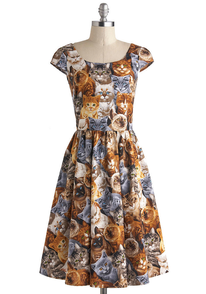 Even Betty Draper would have wanted to rock this '50s-style cat dress ($90).
Even Betty Draper would have wanted to rock this '50s-style cat dress ($90).