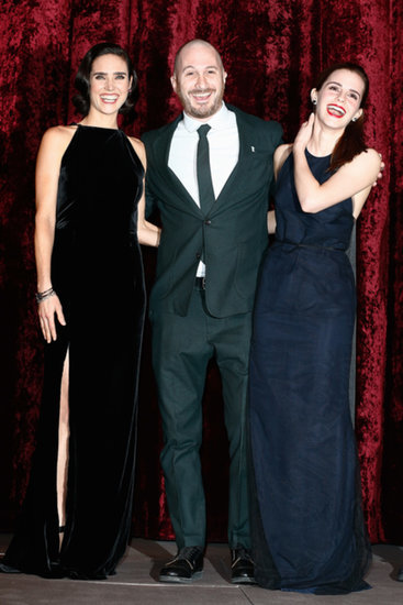 Jennifer Connelly, Darren Aronofsky, and Emma Watson shared a laugh at the premiere of Noah in Berlin on Thursday. Jennifer Connelly, Darren Aronofsky, and Emma Watson shared a laugh at the premiere of Noah in Berlin on Thursday.