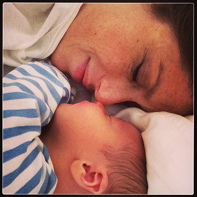 Soleil Moon Frye gave eskimo kisses to the newest addition to her family, baby boy Lyric.
Source: Instagram user moonfrye
Soleil Moon Frye gave eskimo kisses to the newest addition to her family, baby boy Lyric.
Source: Instagram user moonfrye