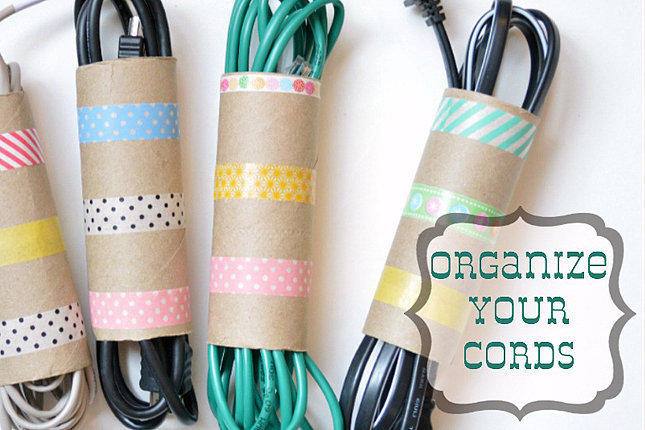 Toilet-Roll Cord Organizer Toilet-Roll Cord Organizer