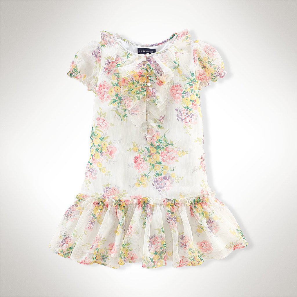 Ralph Lauren Ruffled Floral Chiffon Dress Ralph Lauren Ruffled Floral Chiffon Dress
