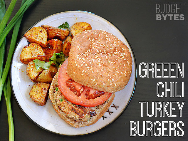 Green Chile Turkey Burgers Green Chile Turkey Burgers