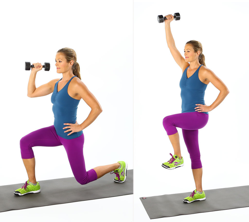Lunge With Overhead Lift Lunge With Overhead Lift