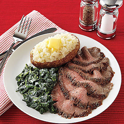 Pepper-Crusted Flank Steak Pepper-Crusted Flank Steak