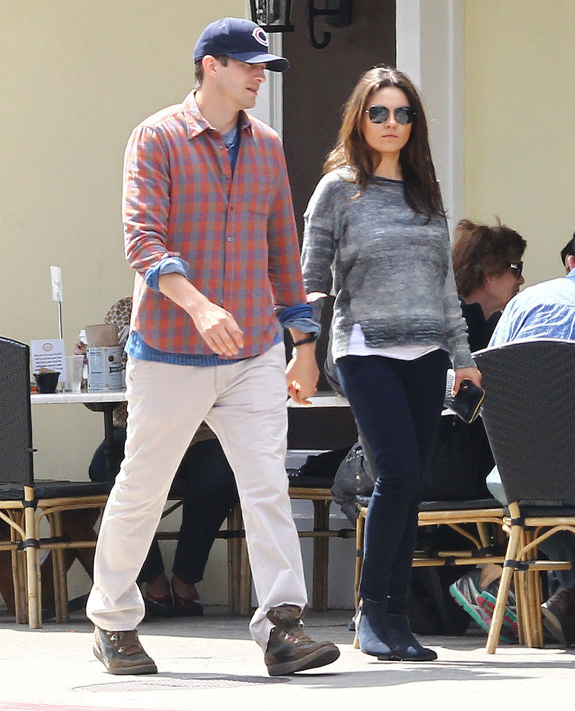Mila Kunis Can't Hide Her Baby Bump at Lunch Mila Kunis Can't Hide Her Baby Bump at Lunch