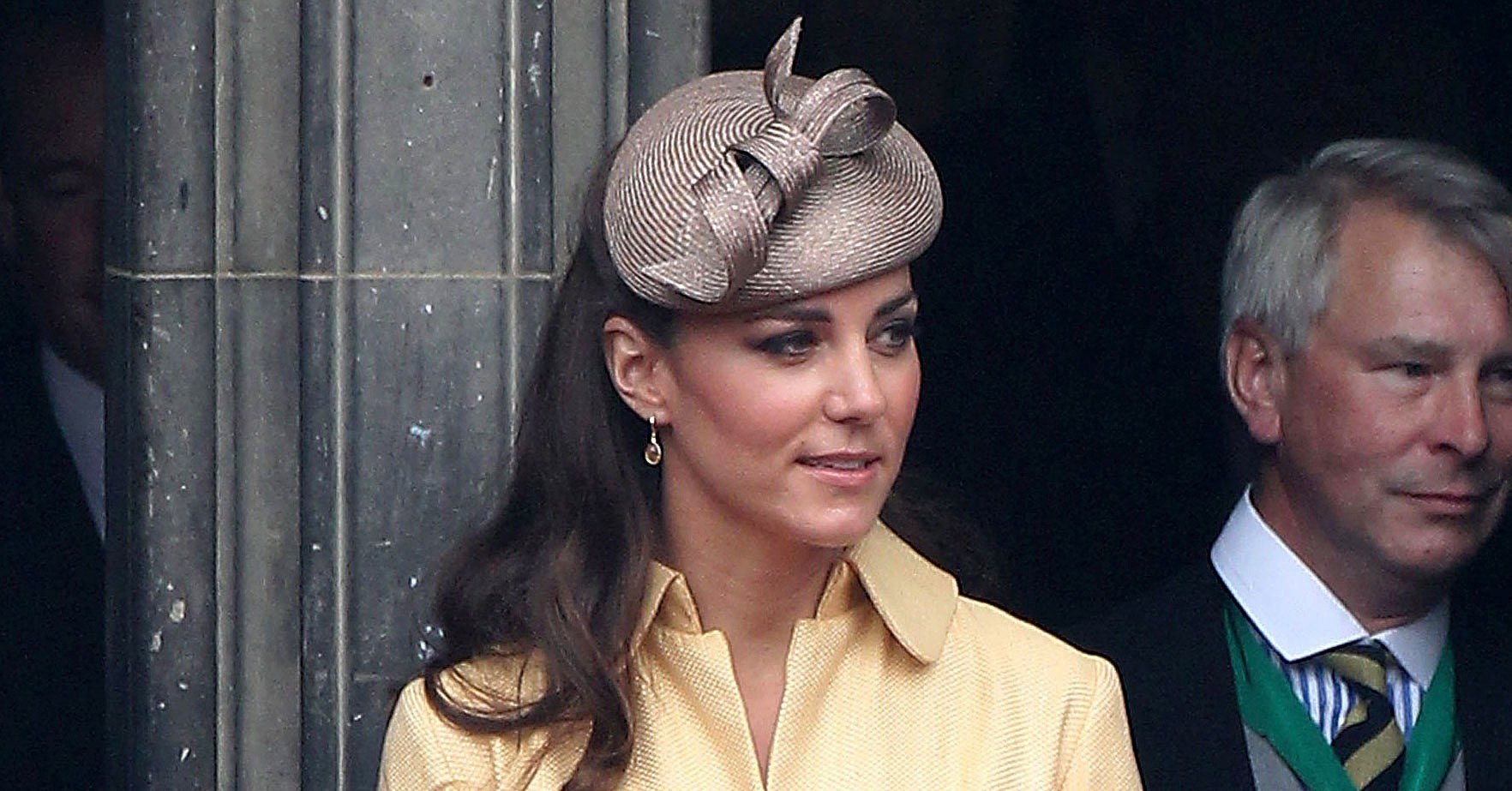  - Kate-Middleton-Yellow-Dress-Prince-William-Order-Thistle