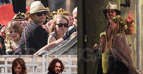 Pictures Of Johnny Depp With Vanessa Paradis Jack Depp And Lily Rose