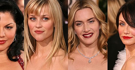The Golden Globes Red Carpet: Bold Lips The Golden Globes Red Carpet: Bold Lips