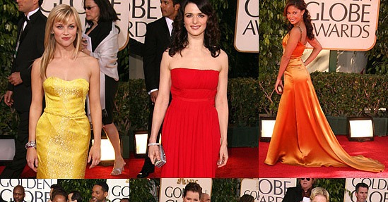 The Golden Globes Red Carpet: Vivid Hues The Golden Globes Red Carpet: Vivid Hues