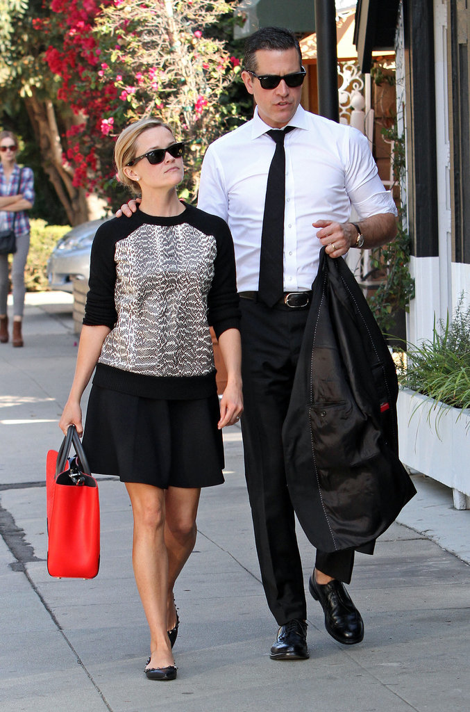 Reese Witherspoon in Snakeskin Jason Wu Sweatshirt Reese Witherspoon in Snakeskin Jason Wu Sweatshirt