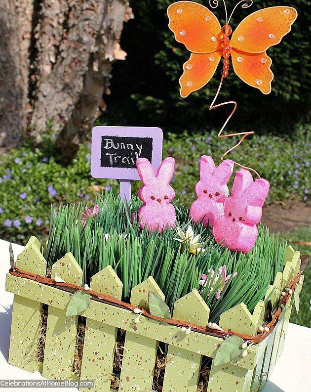 Easter Peeps Garden Centerpiece Easter Peeps Garden Centerpiece
