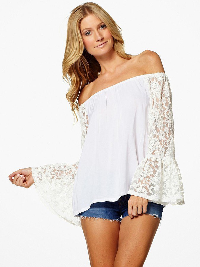 White OfftheShoulder Dress and Top POPSUGAR Fashion