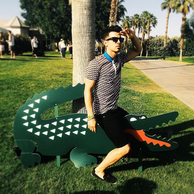 Joe Jonas hopped on a Lacoste crocodile.
Source: Instagram user joejonas
Joe Jonas hopped on a Lacoste crocodile.
Source: Instagram user joejonas
