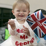 Little Girl Wearing a "Marry Me George" Shirt on Royal Tour Little Girl Wearing a "Marry Me George" Shirt on Royal Tour