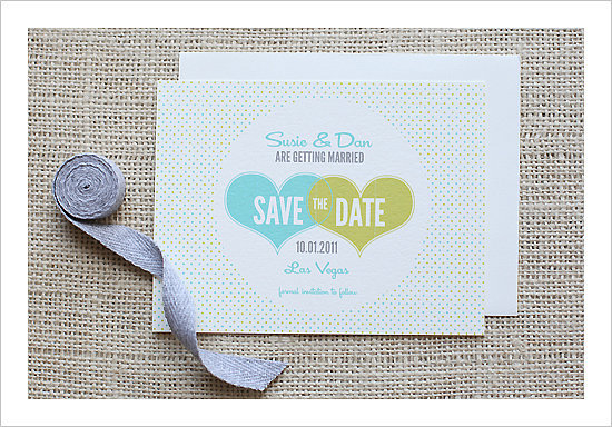 Hearts and Polka Dots Wedding Invitation Hearts and Polka Dots Wedding Invitation