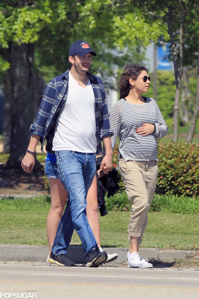 Mila Shows Off Her Baby Bump on a Sweet Trip With Ashton Mila Shows Off Her Baby Bump on a Sweet Trip With Ashton
