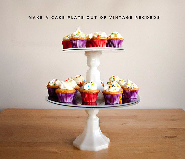 Old-Records Cupcake Holder Old-Records Cupcake Holder