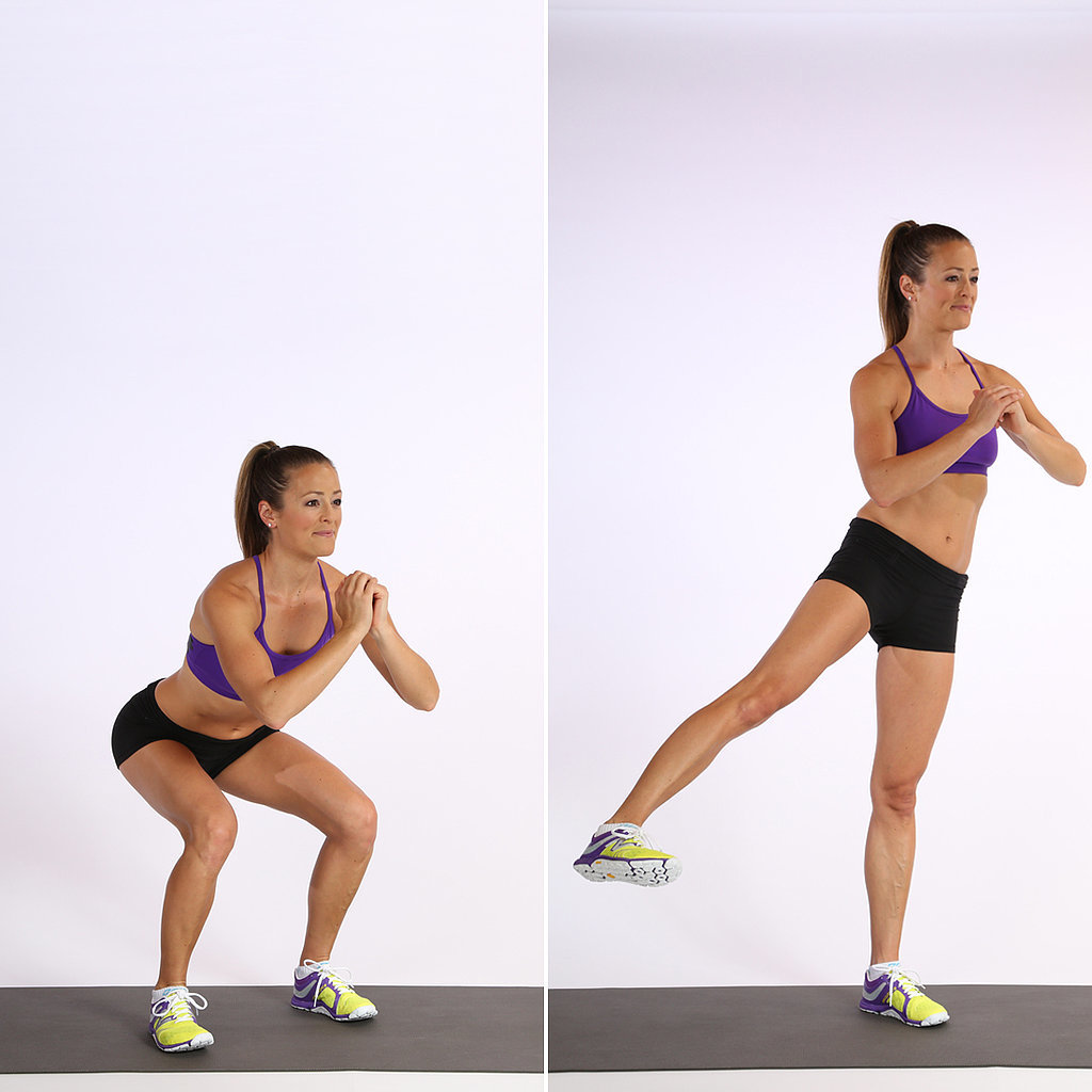 Circuit One: Squat With Side Leg Lift Circuit One: Squat With Side Leg Lift